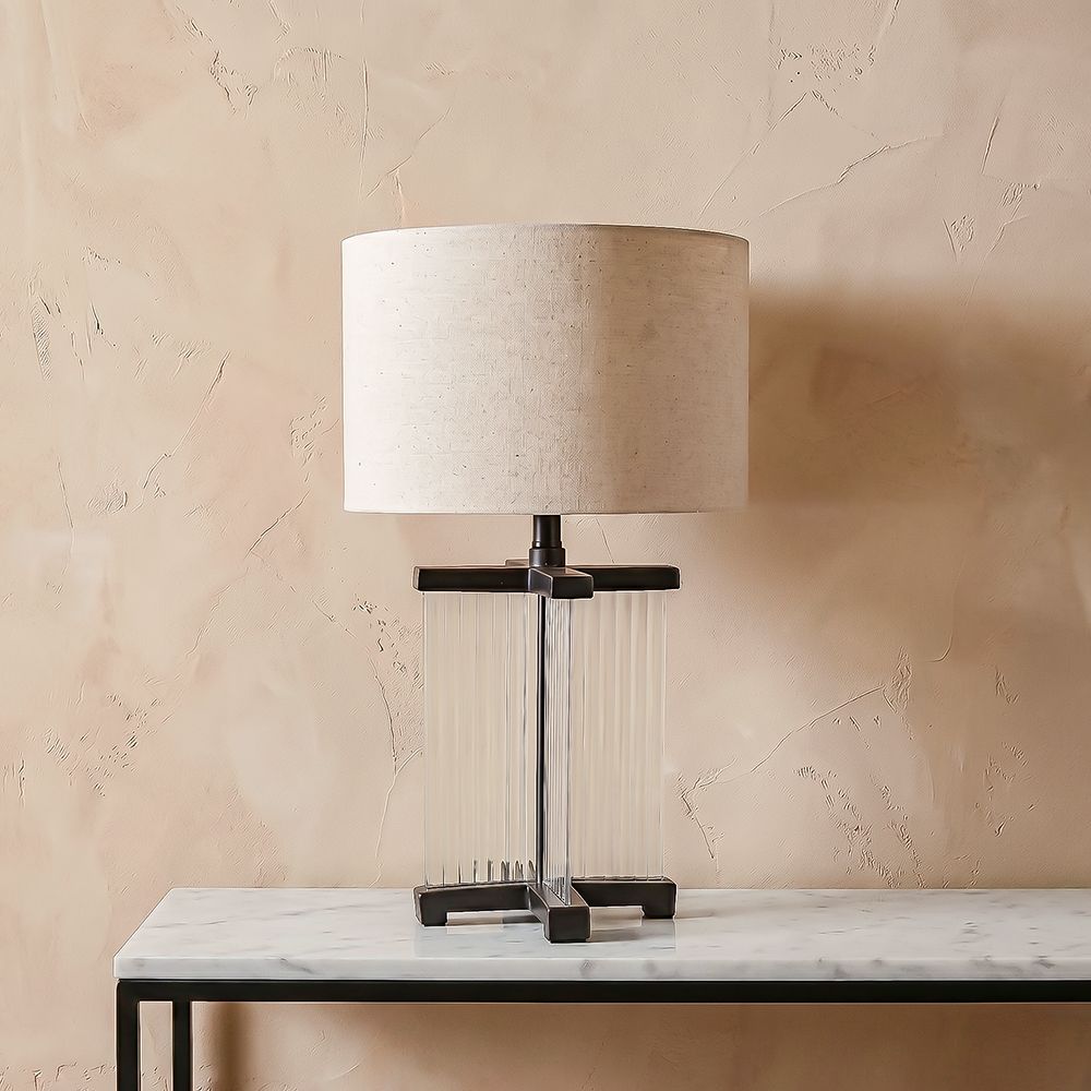 Quartz Glass Table Lamp - 47cm
