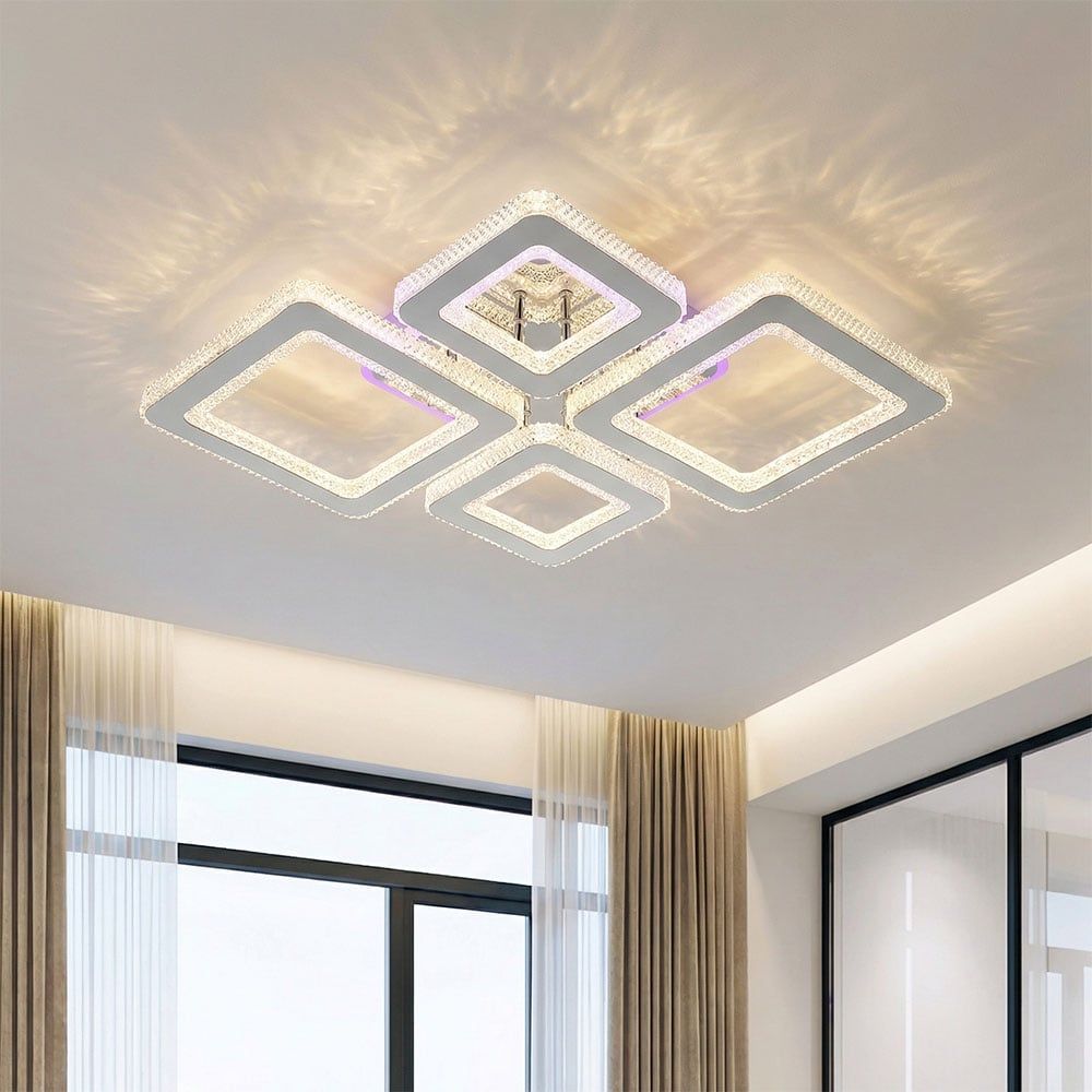 Ayrum LED Flushmount - Iron+Acrylic - 69x52 cm