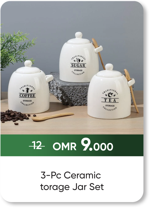 NDSO25-SD-3-Pc Ceramic Storage Jar