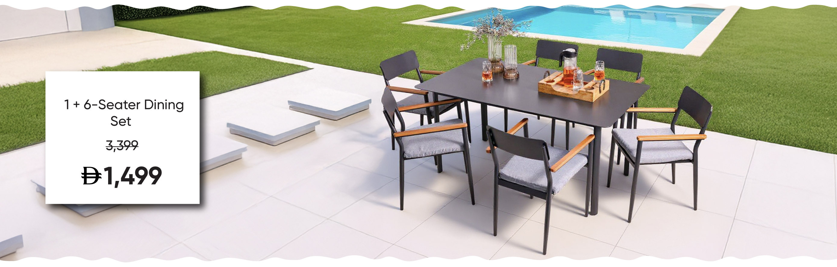 G-LP-Dining-Mid B-1+6S Dining Set