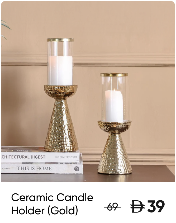 U25-GS-Strip-Ceramic Candle Holder