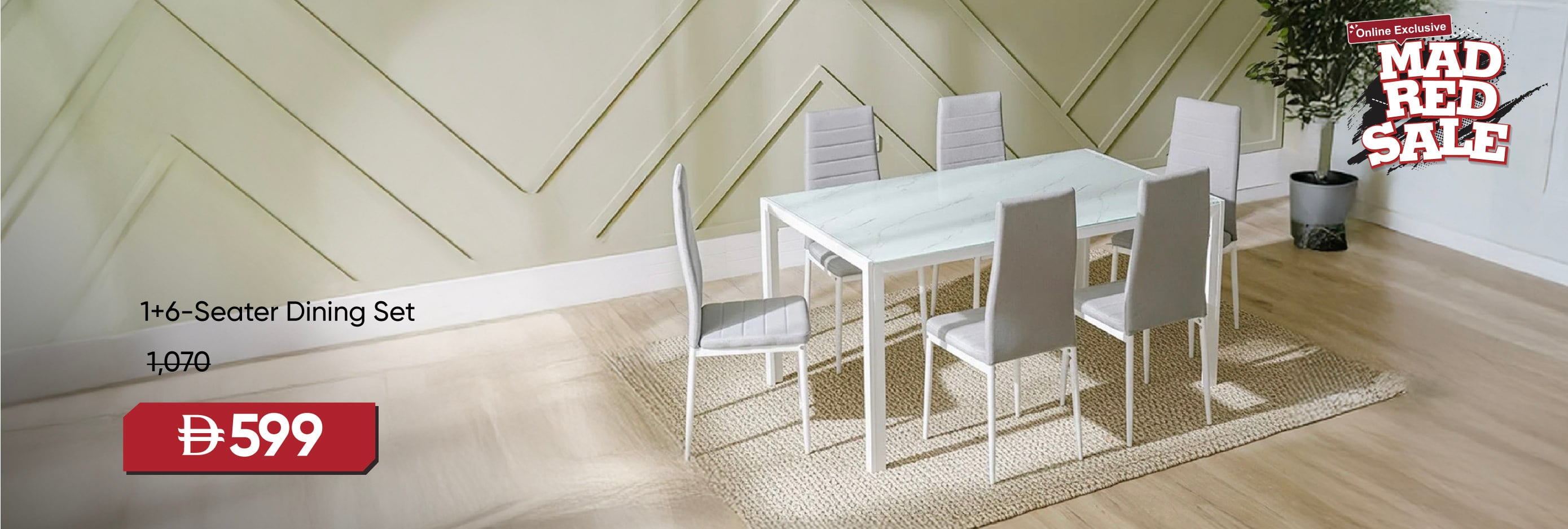 MRSU25-DR-CB-1+6-Seater Dining Set