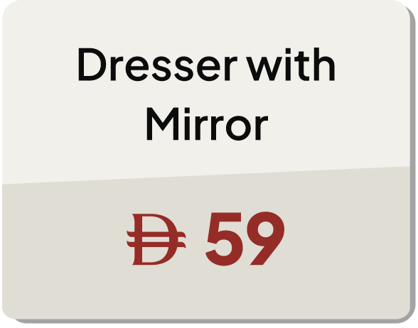 MRSU25-BR-CB-B-Dressor With Mirror