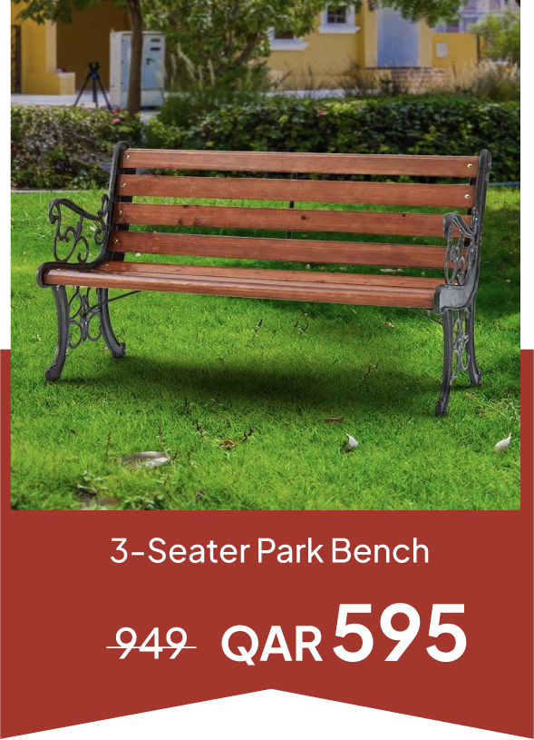 NYOQ25-SD- 3-Seater Park Bench
