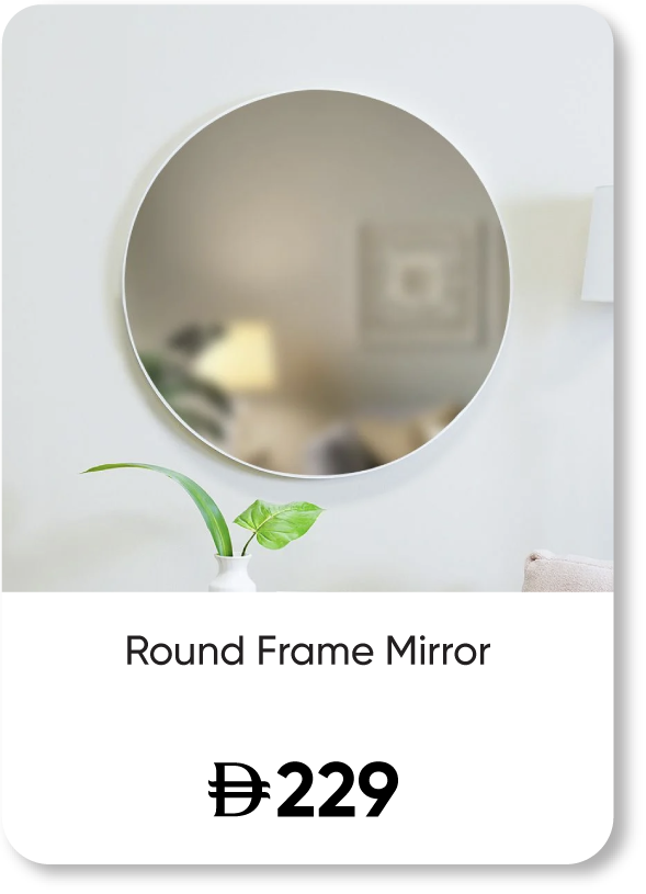 SFFU25-SD-Round Frame Mirror