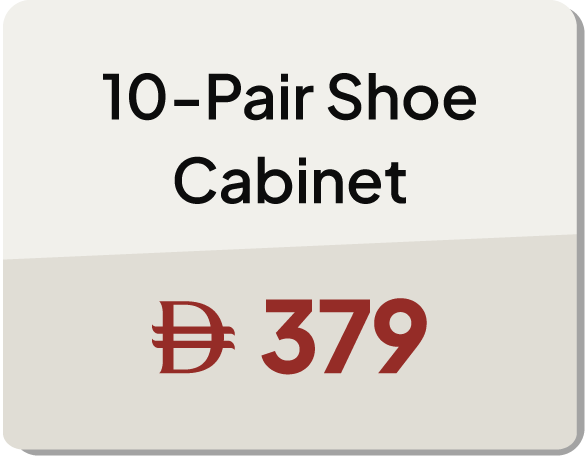 11:11U25-MDE-B-9 Pair Shoe Cabinet