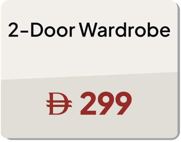 11:11U25-MDE-B-2 Door Wardrobe