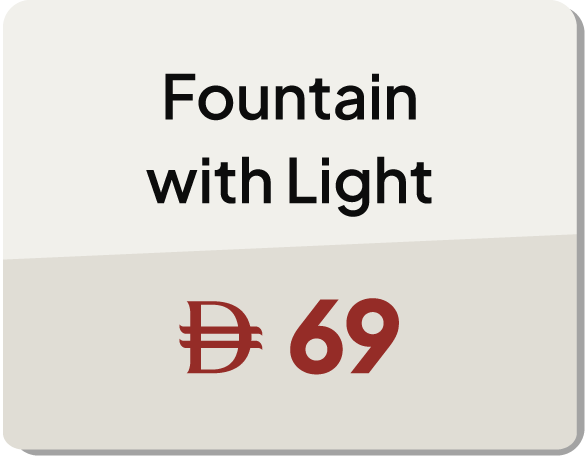 11:11U25-MDE-B-Fountain With Light