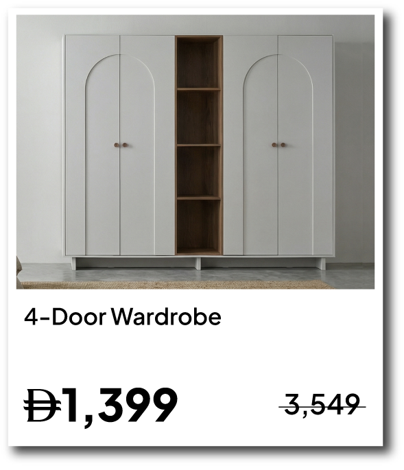 U26-SD-IB-Ren 4-Door Wardrobe + Cab