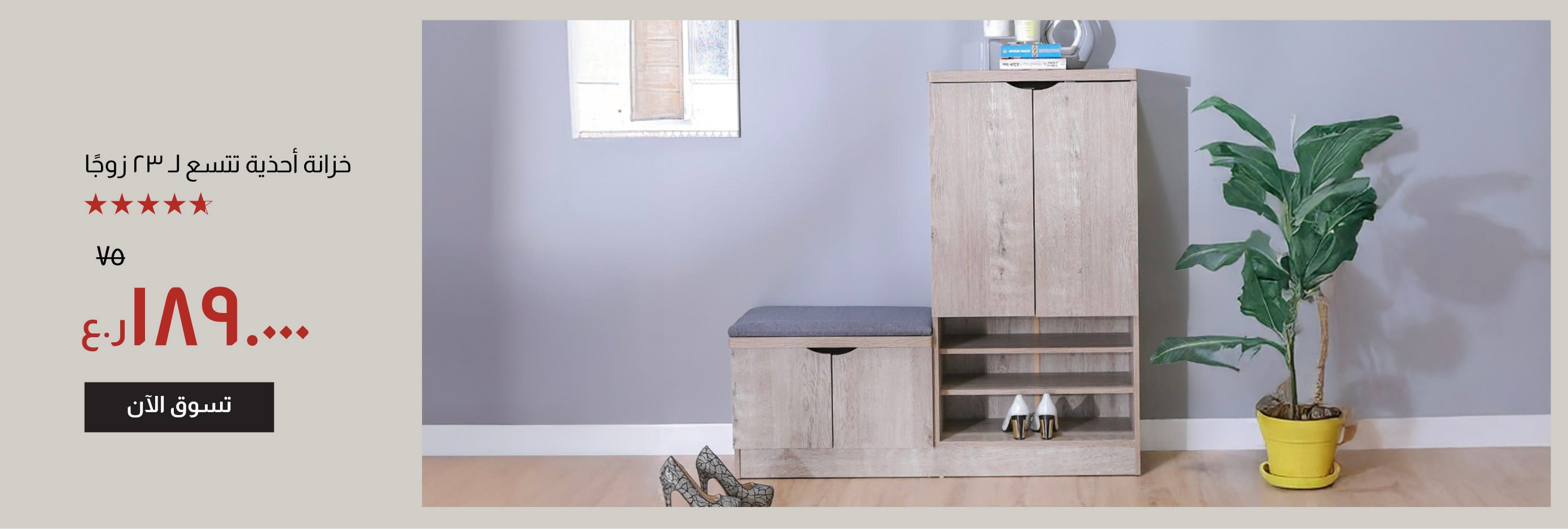 YECSO25-CB-FA-23 Pair Shoe Cabinet