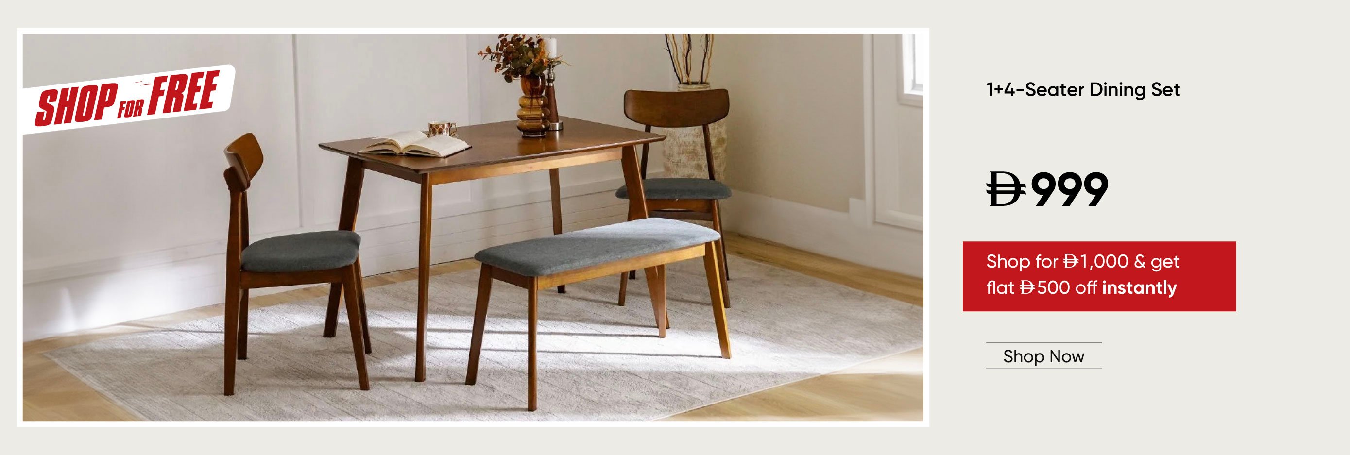 SFFU25-DR-CB-1 +4-Seater Dining Set