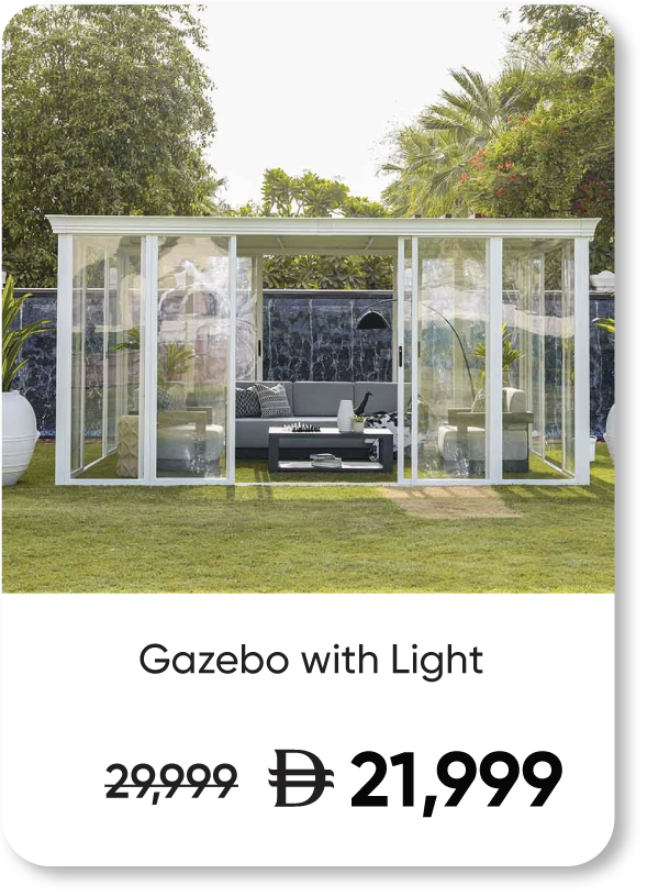 G-LP-SD-Eden House Gazebo w/ Lights