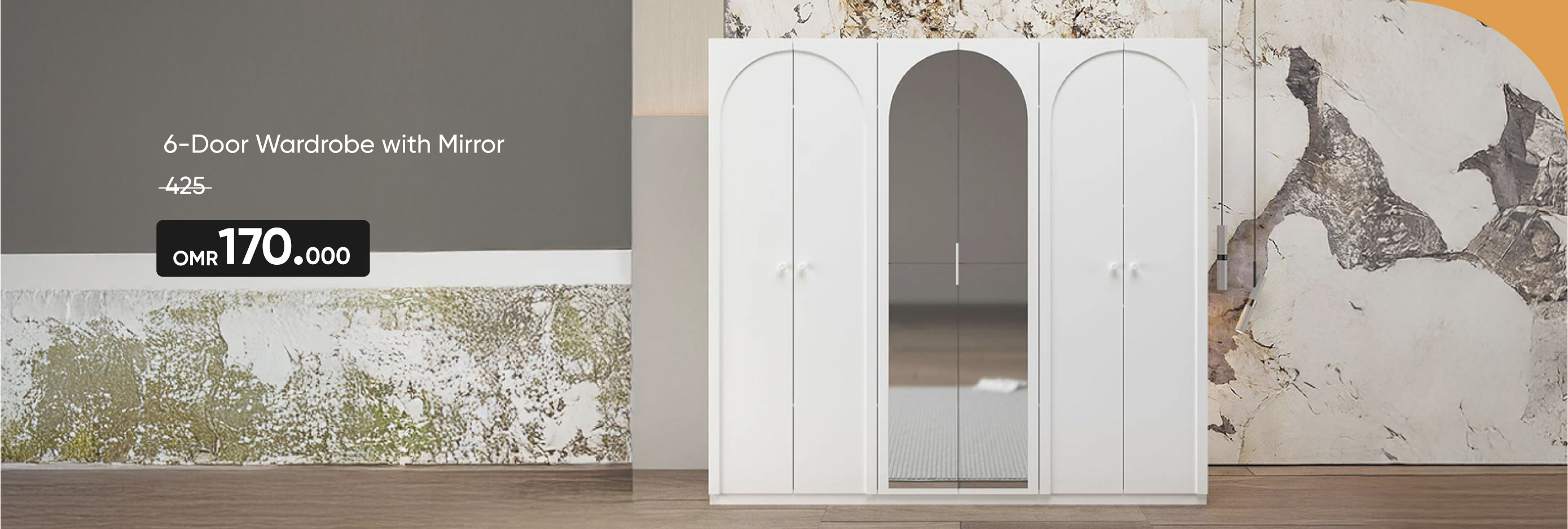 HFO25-BRA-CB-6D Wardrobe W Mirror