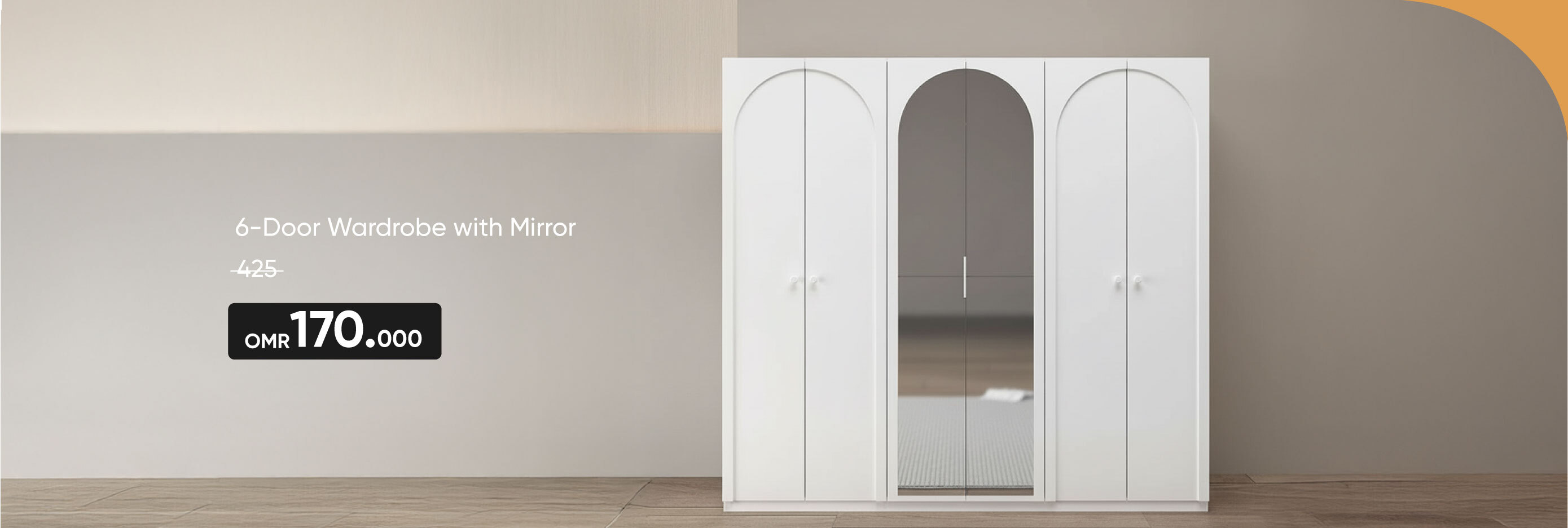 HFO25-BRA-CB-6D Wardrobe W Mirror