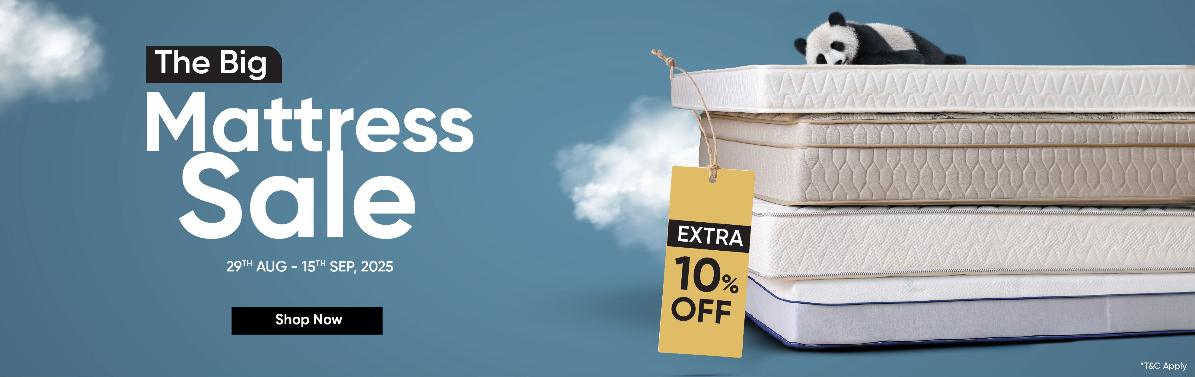 U25-Bedroom-Mattress Banner 10%off