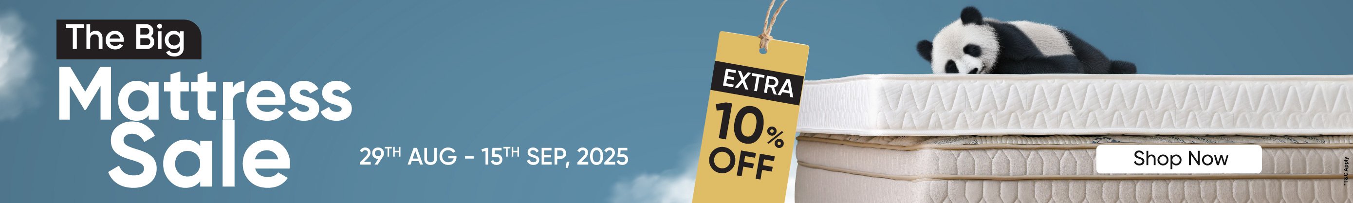 U25-Bedroom-Mattress Banner 10%off