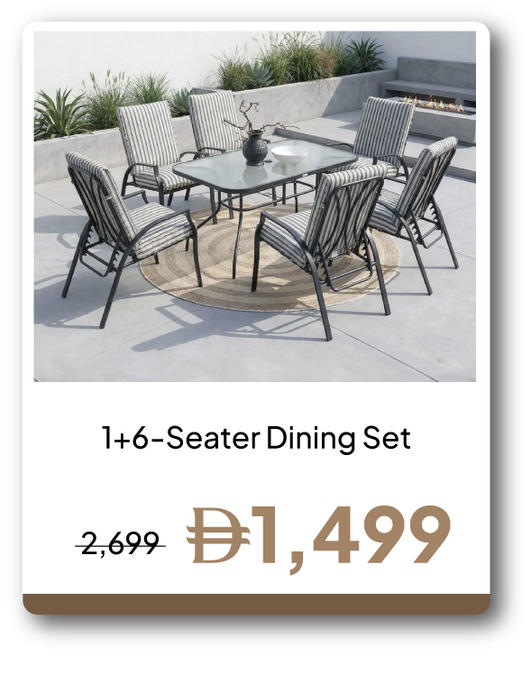 PRU26-GLP-SD-1+6-Seater Dining Set