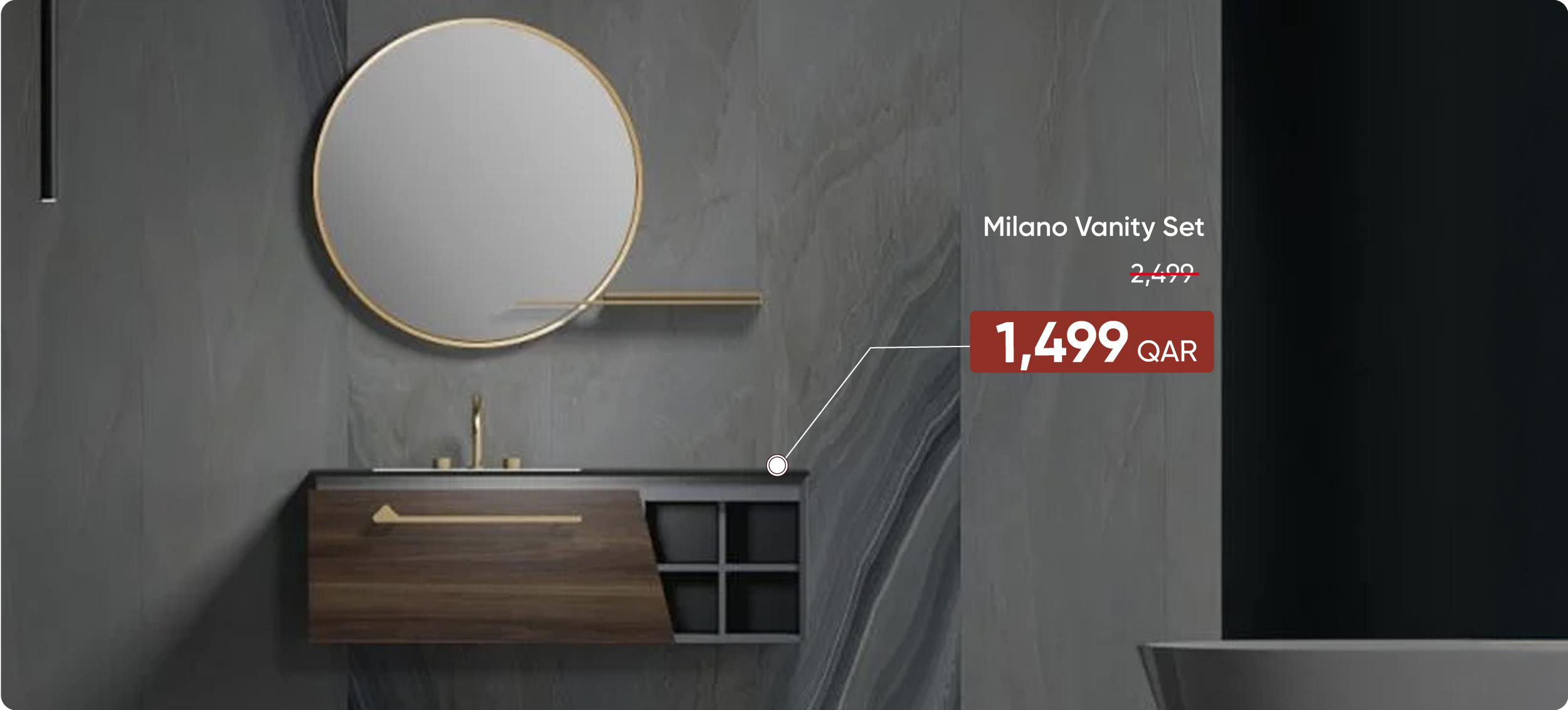MSQ-DB-Milano Vanity Set
