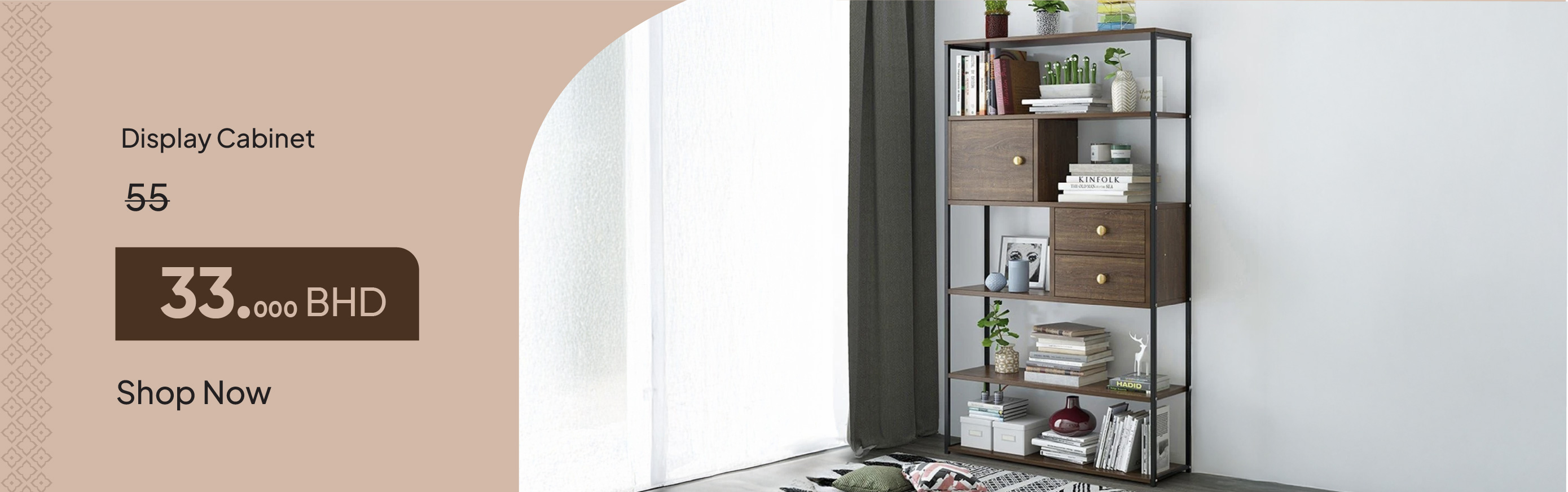 PRB26-LR-CB-Display Cabinet