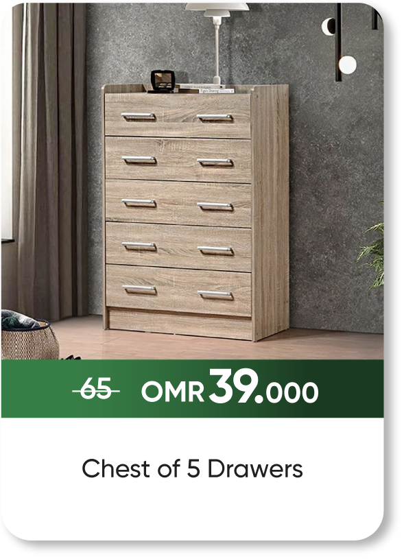 NDSO25-SD-Chest of 5 Drawers