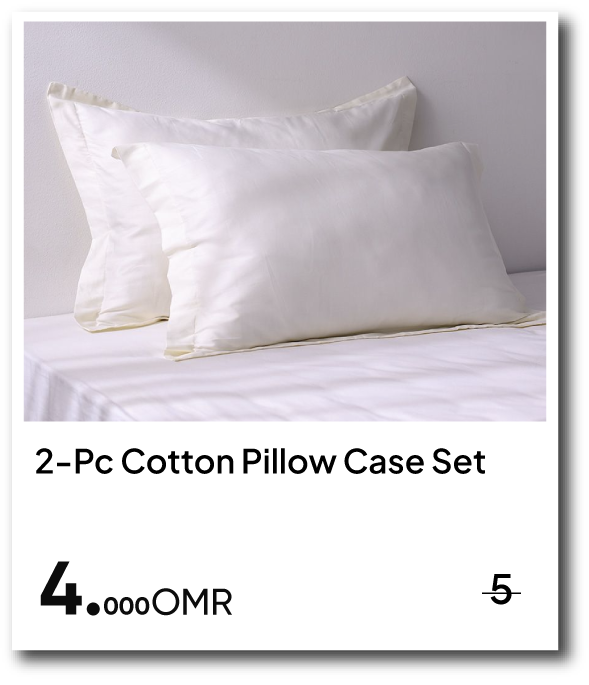 NYHRO26-SD-2-Pc Cotton Pillow Case 