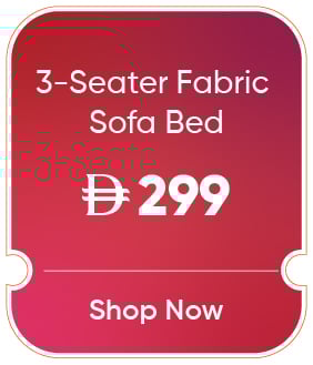 MRSU25-MDE-B-3 Seater Fabric Bed
