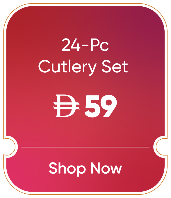 11:11U25-MDE-B-24 Pc Cutlery Set