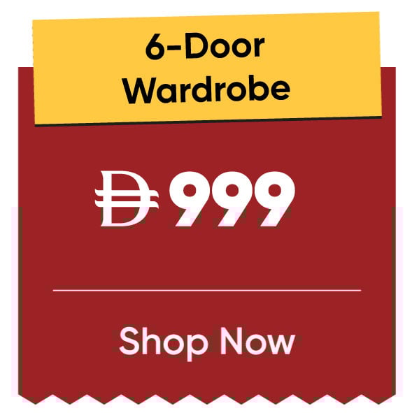 11:11U25-MDE-B-6 Door Wardrobe