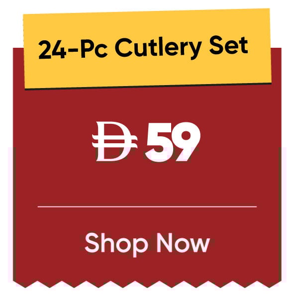 11:11U25-MDE-B-24 Pc Cutlery Set