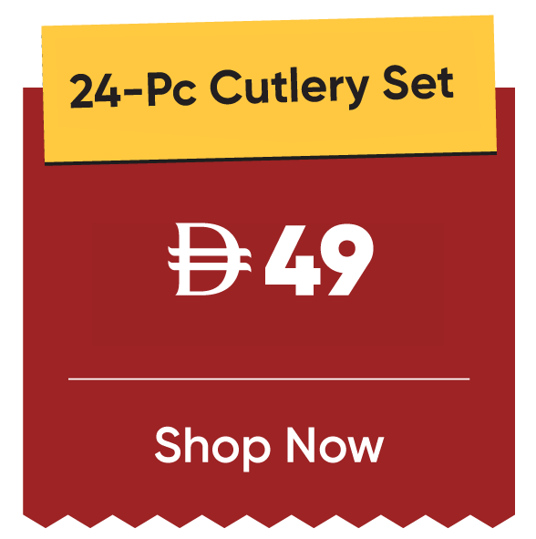 11:11U25-MDE-B-24 Pc Cutlery Set