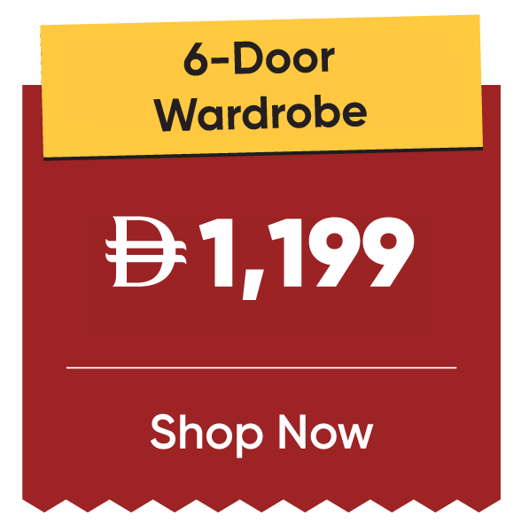 11:11U25-MDE-B-6 Door Wardrobe