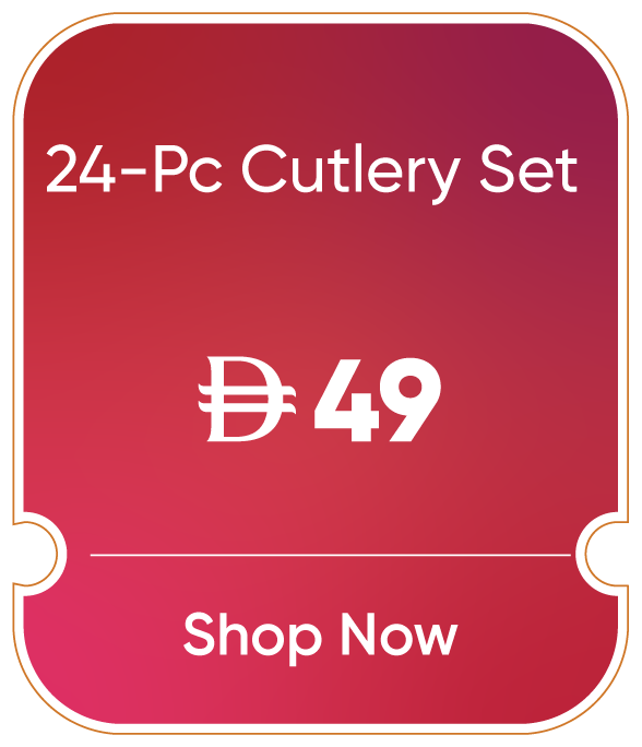 11:11U25-MDE-B-24 Pc Cutlery Set