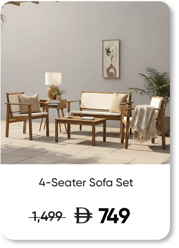 G-LP-SD-Rozana-4-Seater Sofa Set