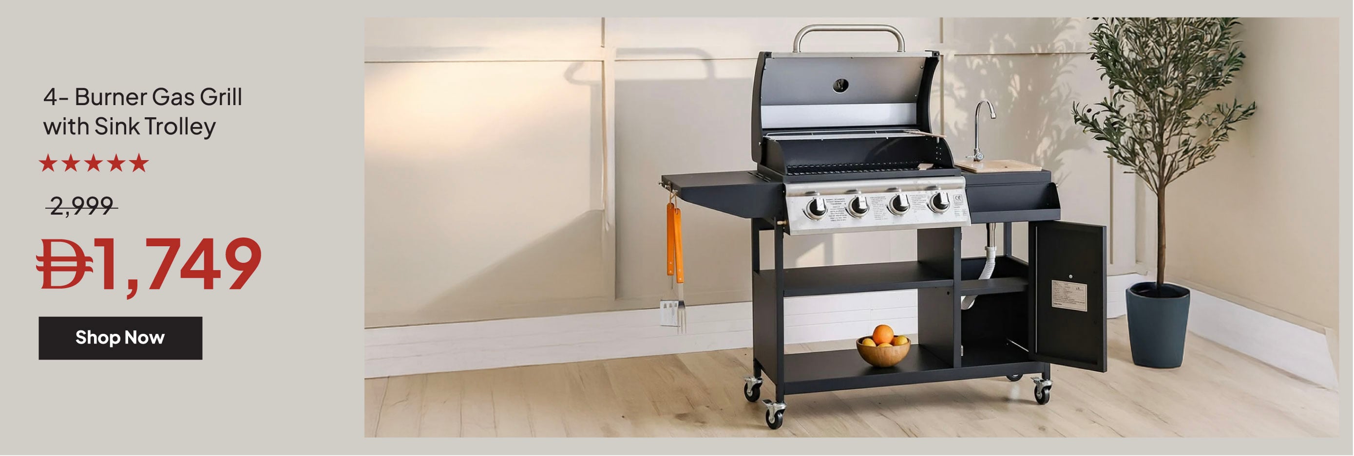 YECSU25-OD-CB-4-BurnerGasGrillSinkT