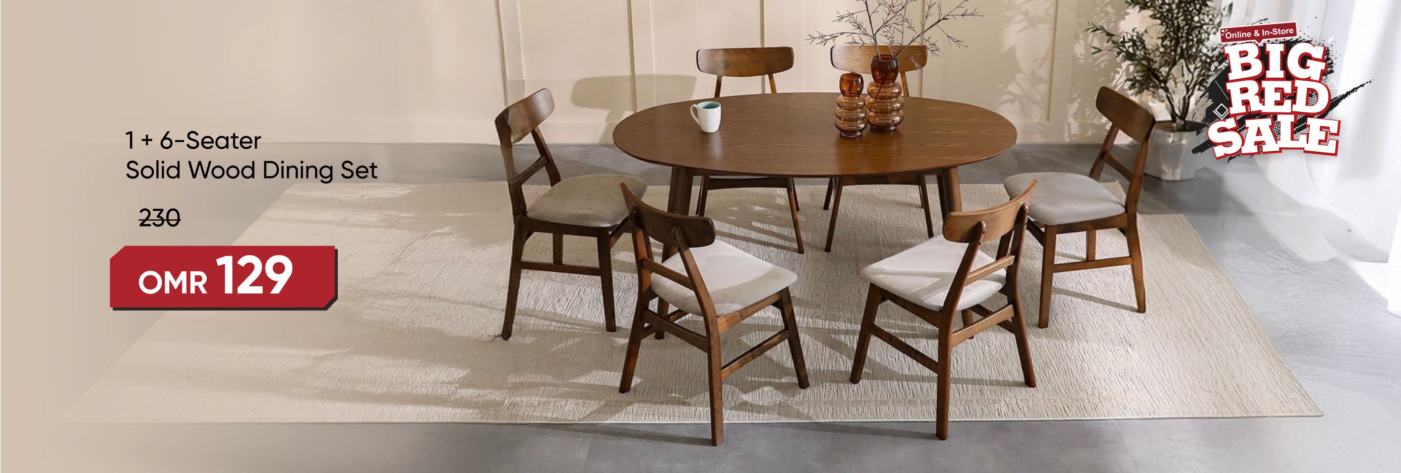 BRSO25-CB-DR-1+6-S Solid Wood Din