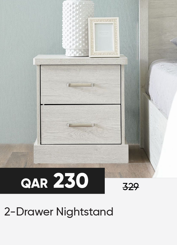 HFQ25-SD-2-Drawer Nightstand