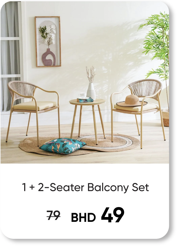 HFB25-SD-1 + 2-Seater Balcony Set