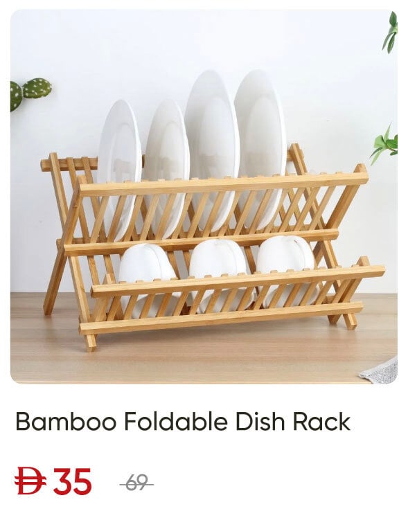 SSWU-SD-Bamboo Foldable Dish Rack