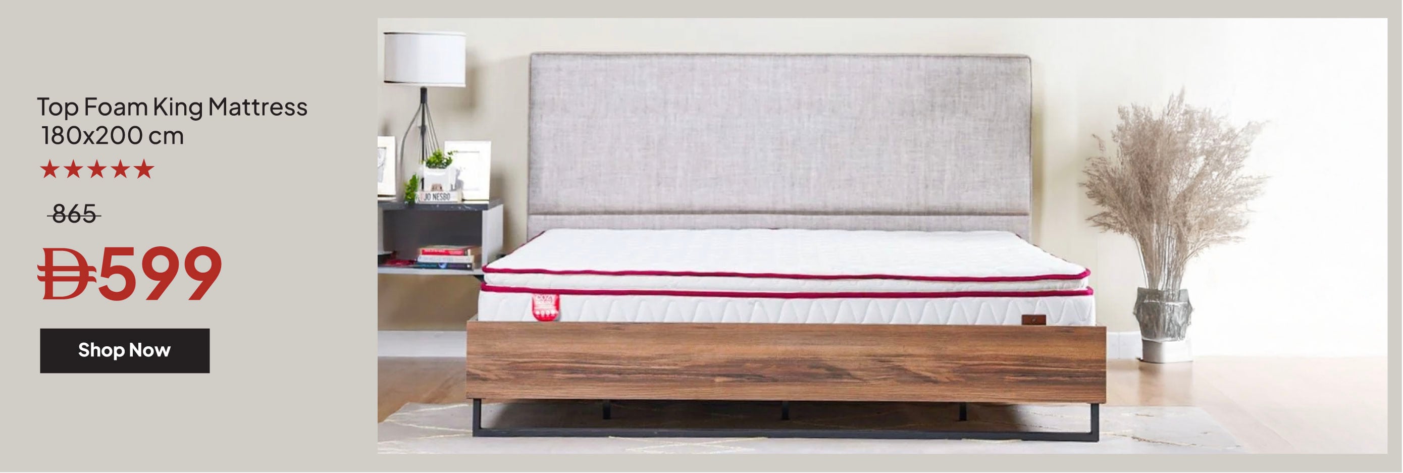 YECSU25-BR-CB-Top Foam KingMattress