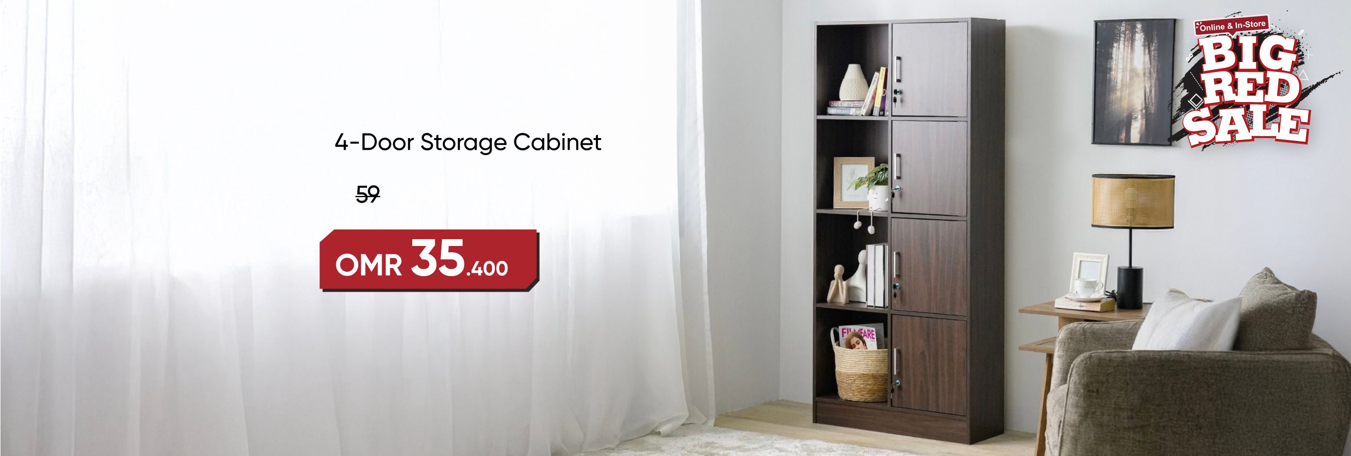 BRSO25-CB-FA-4-Door Storage Cabinet