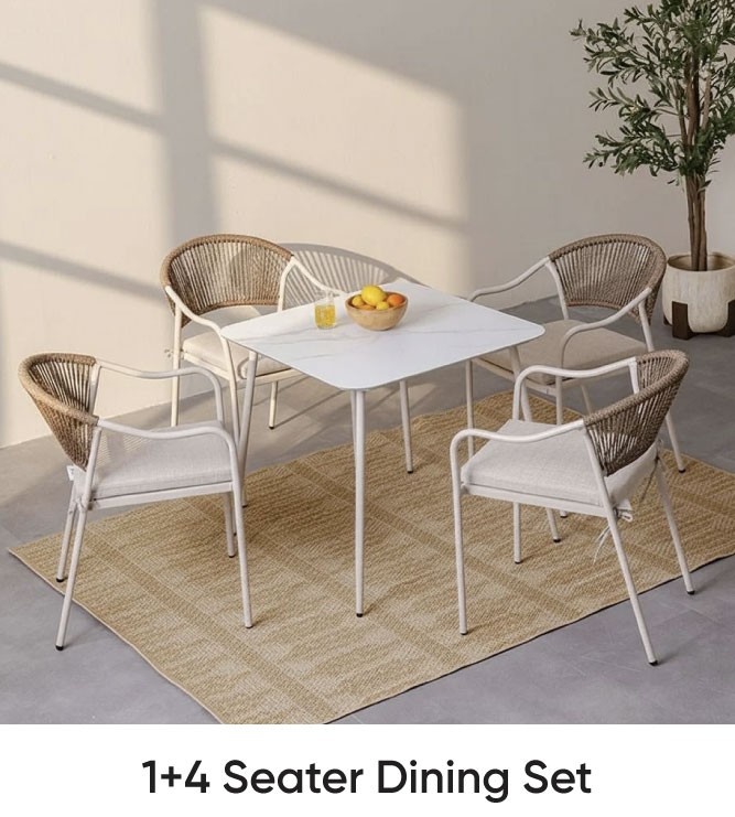 G-LP-OD Dining-4B-1+4S Dining Set