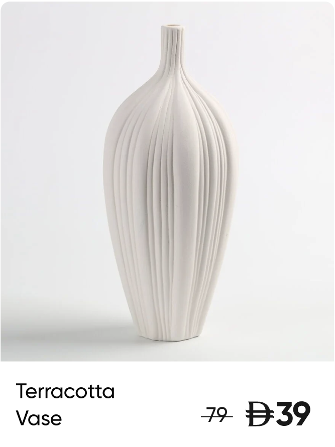 U25-GS-Strip-Teracotta Pitcher Vase