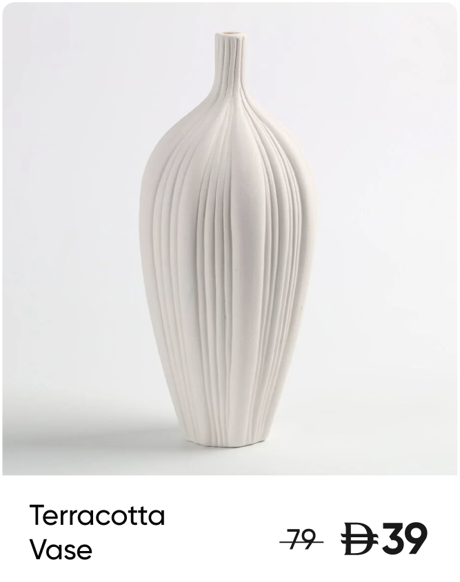 U25-GS-Strip-Teracotta Pitcher Vase