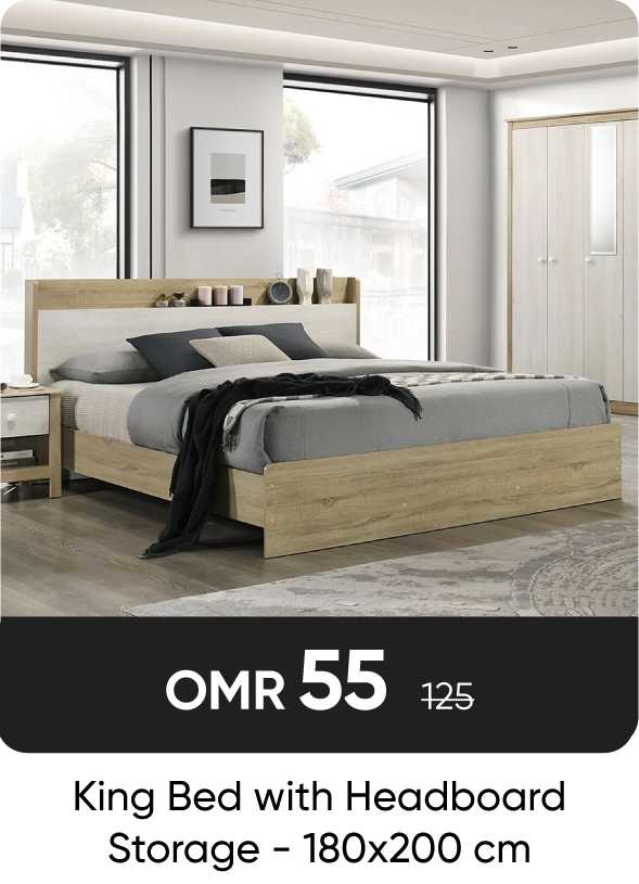 RSO-SD-King Bed W Headboard 180x200