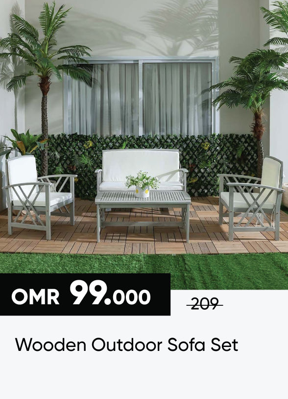 SSSO25-SD-Wooden Outdoor Sofa Set
