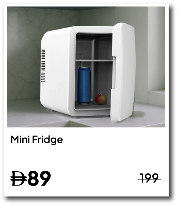 U26-SD-IB-Milano Crystal Mini Fridg