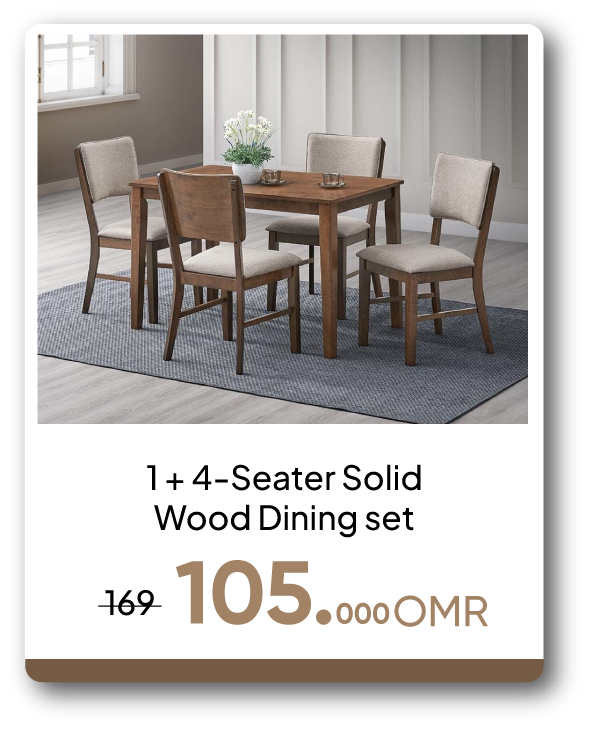 PRO26-SD-1+4S Solid Wood Dining set