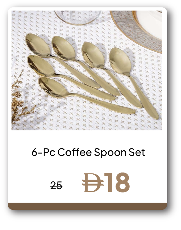 PRU26-SD-C&C- 6-Pc Coffee Spoon Set