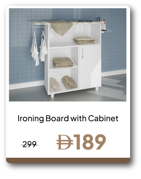 UPR26-SD-Ironing Board with Cabinet