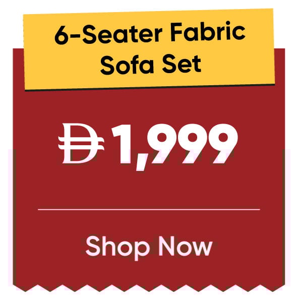 11:11U25-MDE-B-6S Fabric Sofa Set